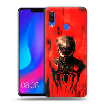 Пластиковый чехол на Huawei Nova 3 с принтом человек паук spiderman