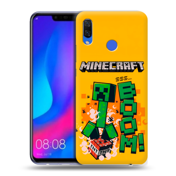 Пластиковый чехол на Huawei Nova 3 с принтом Майнкрафт Minecraft