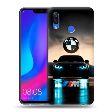 Пластиковый чехол на Huawei Nova 3 с принтом БМВ BMW