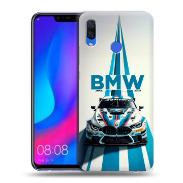 Пластиковый чехол на Huawei Nova 3 с принтом БМВ BMW