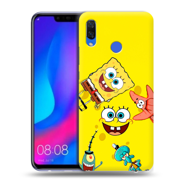 Пластиковый чехол на Huawei Nova 3 с принтом Спанч боб Спанчбоб Пластиковый чехол на Huawei Nova 3 с принтом Спанч боб Спанчбоб