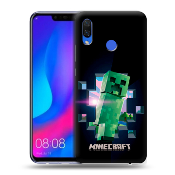 Пластиковый чехол на Huawei Nova 3 с принтом Майнкрафт Minecraft