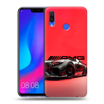 Пластиковый чехол на Huawei Nova 3 с принтом Мерседес Mercedes AMG