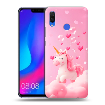 Пластиковый чехол на Huawei Nova 3 с принтом Единорог Пластиковый чехол на Huawei Nova 3 с принтом Единорог