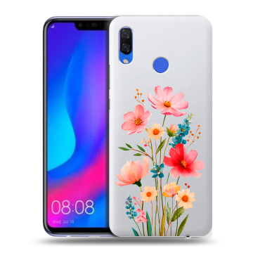 Пластиковый чехол на Huawei Nova 3 с принтом Цветы Пластиковый чехол на Huawei Nova 3 с принтом Цветы