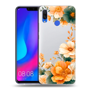 Пластиковый чехол на Huawei Nova 3 с принтом Цветы принт Пластиковый чехол на Huawei Nova 3 с принтом Цветы принт