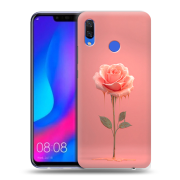 Пластиковый чехол на Huawei Nova 3 с принтом Розовая роза Пластиковый чехол на Huawei Nova 3 с принтом Розовая роза