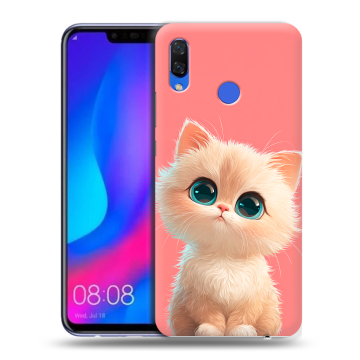 Пластиковый чехол на Huawei Nova 3 с принтом Розовый котенок Пластиковый чехол на Huawei Nova 3 с принтом Розовый котенок