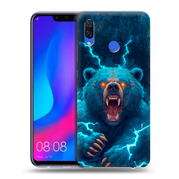 Пластиковый чехол на Huawei Nova 3 с принтом Медведь Пластиковый чехол на Huawei Nova 3 с принтом Медведь