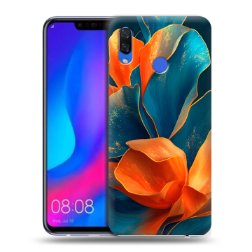 Пластиковый чехол на Huawei Nova 3 с принтом Цветы
