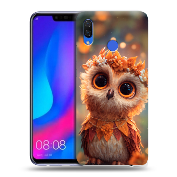 Пластиковый чехол на Huawei Nova 3 с принтом Милая сова