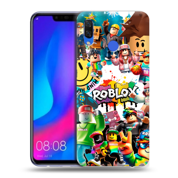 Пластиковый чехол на Huawei Nova 3 с принтом Roblox Роблокс