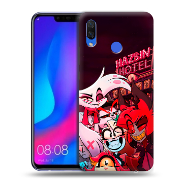 Пластиковый чехол на Huawei Nova 3 с принтом Hazbin Hotel Отель Хазбин Пластиковый чехол на Huawei Nova 3 с принтом Hazbin Hotel Отель Хазбин