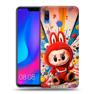 Пластиковый чехол на Huawei Nova 3 с принтом Labubu Лабубу