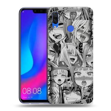 Пластиковый чехол на Huawei Nova 3 с принтом Ahegao Ахегао Аниме