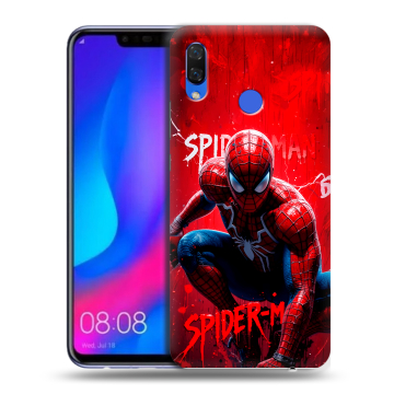 Пластиковый чехол на Huawei Nova 3 с принтом Spiderman Человек паук