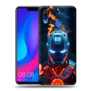 Пластиковый чехол на Huawei Nova 3 с принтом IronMan Железный человек Пластиковый чехол на Huawei Nova 3 с принтом IronMan Железный человек