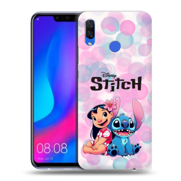 Пластиковый чехол на Huawei Nova 3 с принтом Лило и Стич