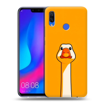 Пластиковый чехол на Huawei Nova 3 с принтом Смешная утка