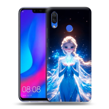 Пластиковый чехол на Huawei Nova 3 с принтом Холодное сердце Frozen