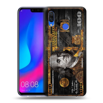 Пластиковый чехол на Huawei Nova 3 с принтом Доллар деньги