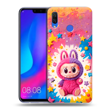 Пластиковый чехол на Huawei Nova 3 с принтом Labubu Лабубу
