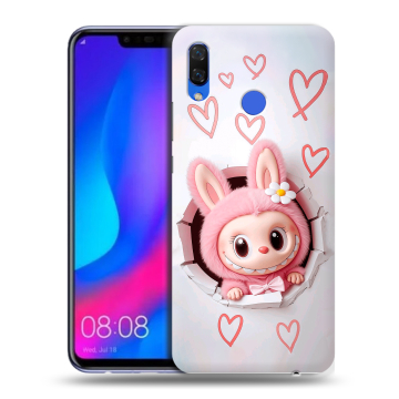 Пластиковый чехол на Huawei Nova 3 с принтом Labubu Лабубу