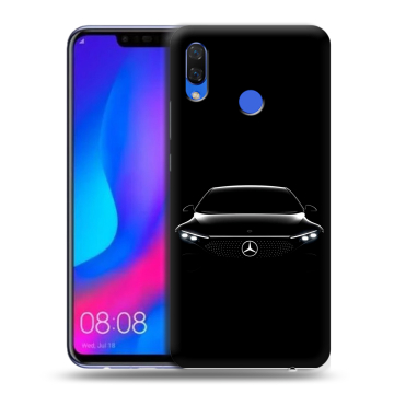 Пластиковый чехол на Huawei Nova 3 с принтом Mercedes Мерседес