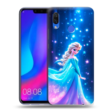 Пластиковый чехол на Huawei Nova 3 с принтом Холодное сердце Frozen