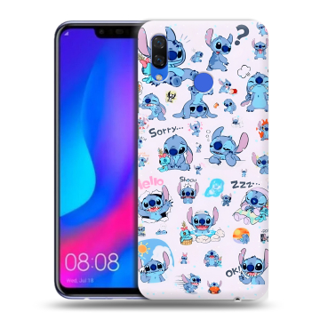 Пластиковый чехол на Huawei Nova 3 с принтом Лило и Стич