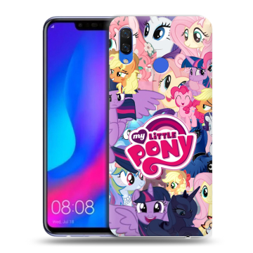 Пластиковый чехол на Huawei Nova 3 с принтом My little pony Дружба чудо