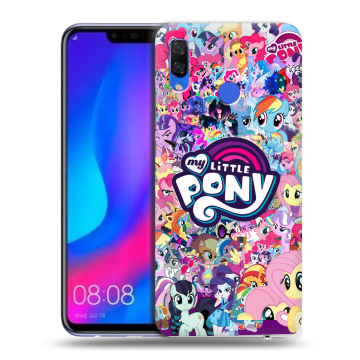 Пластиковый чехол на Huawei Nova 3 с принтом My little pony Дружба чудо