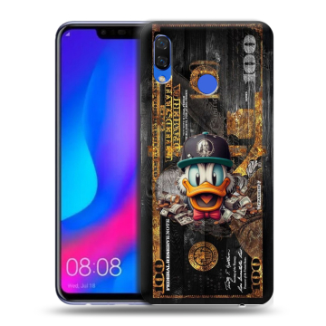 Пластиковый чехол на Huawei Nova 3 с принтом Дональд Дак Доллар