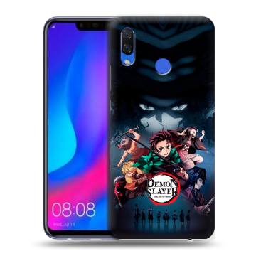 Пластиковый чехол на Huawei Nova 3 с принтом Demon Slayer Клинок рассекающий демонов Пластиковый чехол на Huawei Nova 3 с принтом Demon Slayer Клинок рассекающий демонов