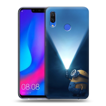 Пластиковый чехол на Huawei Nova 3 с принтом Миньоны