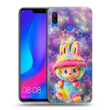 Пластиковый чехол на Huawei Nova 3 с принтом Labubu Лабубу