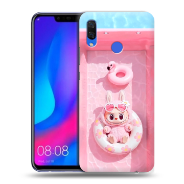 Пластиковый чехол на Huawei Nova 3 с принтом Labubu Лабубу