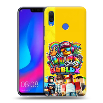 Пластиковый чехол на Huawei Nova 3 с принтом Roblox Роблокс
