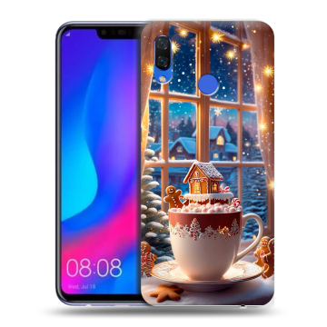 Пластиковый чехол на Huawei Nova 3 с принтом Новый год