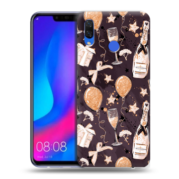 Пластиковый чехол на Huawei Nova 3 с принтом Новый год