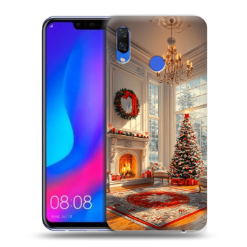 Пластиковый чехол на Huawei Nova 3 с принтом Новый год