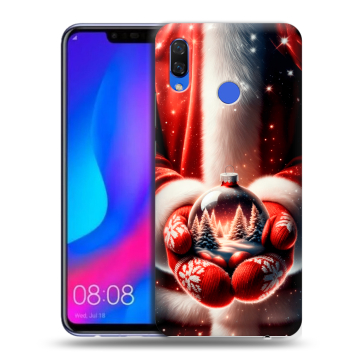 Пластиковый чехол на Huawei Nova 3 с принтом Новый год