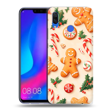 Пластиковый чехол на Huawei Nova 3 с принтом Новый год