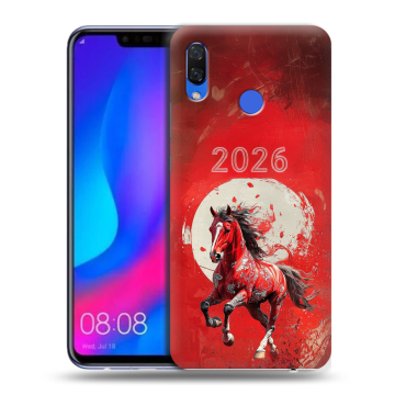 Пластиковый чехол на Huawei Nova 3 с принтом Новый год