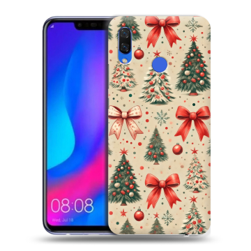 Пластиковый чехол на Huawei Nova 3 с принтом Новый год