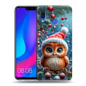 Пластиковый чехол на Huawei Nova 3 с принтом Новый год