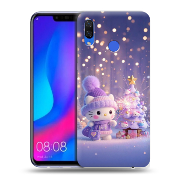Пластиковый чехол на Huawei Nova 3 с принтом Новый год