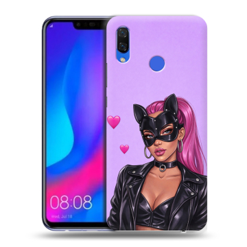 Пластиковый чехол на Huawei Nova 3 с принтом женский