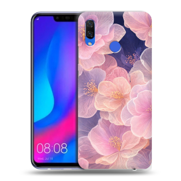 Пластиковый чехол на Huawei Nova 3 с принтом женский