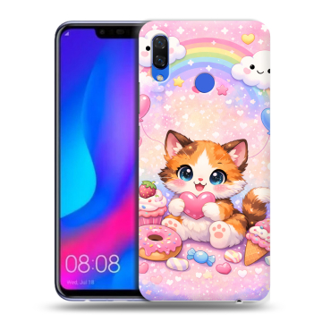 Пластиковый чехол на Huawei Nova 3 с принтом для девочек